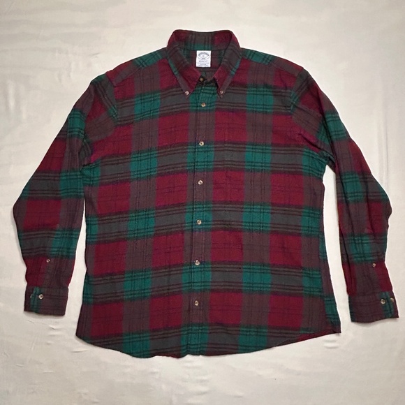 Brooks Brothers Other - Brooks Brothers Men’s XL Regent Fit Red Green‎ Plaid Flannel Shirt 1818